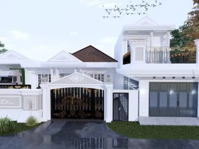 Luxury House Classic Design 3d  3D model