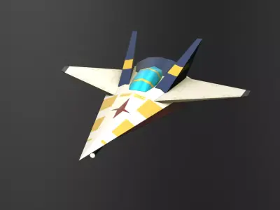 3DP Spaceships Collection - The Vina Low-poly 3D model