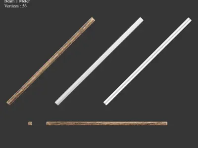 Medieval Collection Essential Wood and Rope 3D Model Pack