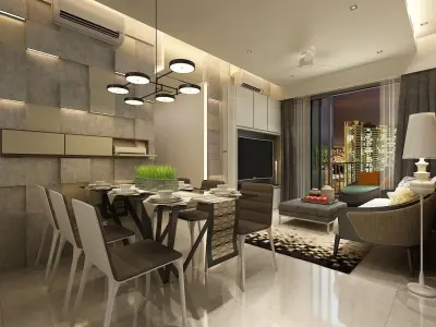 Singapore Residential Interior 3D model