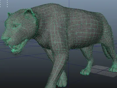 Panther-maya panther 3D model