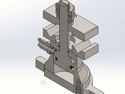 Pneumatic Clamp   3D model