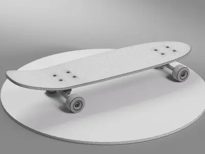 Skateboard wooden 3D model