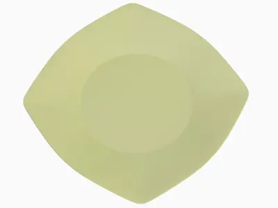 Disposable Plastic Plate A 04 Low-poly 3D model