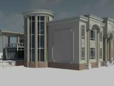 Classic villa 3D model purchase