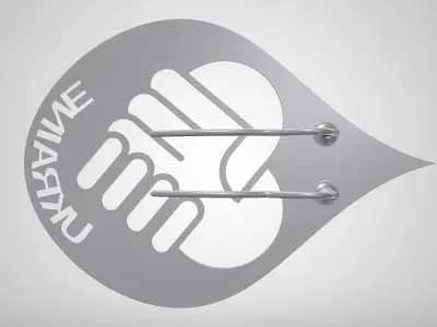 UKRAINE Peace BADGE 52648 Free 3D model