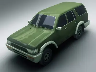 SUV 1 toyota land cruiser - toyota land cruiser Low-poly 3D model