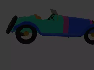 alfa romeo 6c 1750  Free low-poly 3D model