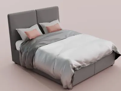 Bed design 3D model