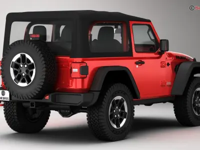 Jeep Wrangler Rubicon 2 Door 2018 3D model