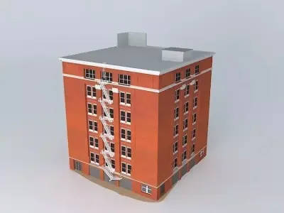Dal Tex Building (As in 1963) Free 3D model