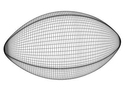 Rugby Ball 3D model
