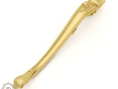 Cnc Furniture Leg 5 3D model