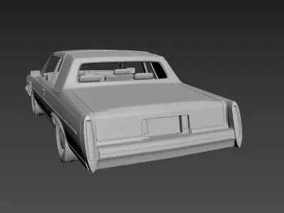 Cadillac Deville 1983 Coupe  3D print model