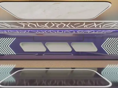 High Quality Automobile Showroom Interior PBR Textured 3D Model Low-poly 3D model