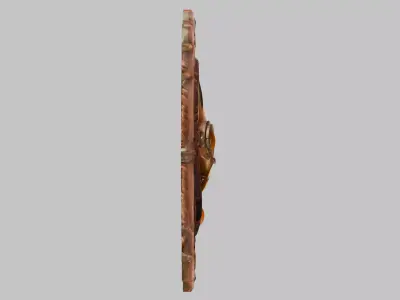Bronze Head Sculpture Low-poly 3D model