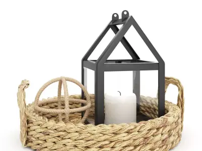 Decoration Set - Livingroom 06 3D model