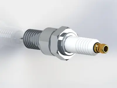Spark plug 3D print model