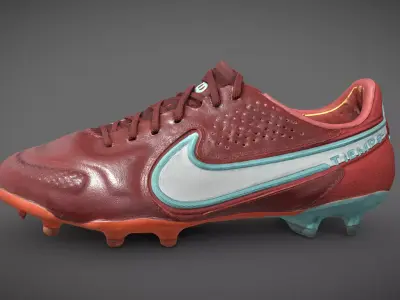 Nike Tiempo Football Shoes Low-poly 3D model