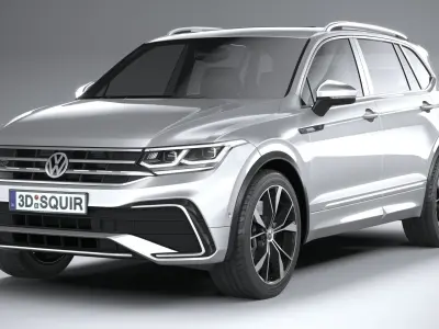 Volkswagen Tiguan R-Line Allspace 2022 3D model