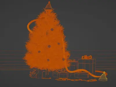 christmas pine tree 3D model
