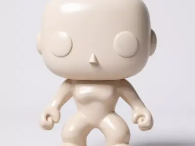 Female funko pop diy 3D print model