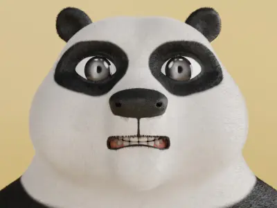 3D Panda Character  3D model