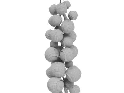 Pelle Designs X Tall Palm Bubble Chandelier  3D model