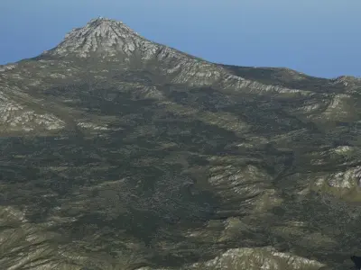 Provence landscape terrain collection game engine 3D model Low-poly 3D model