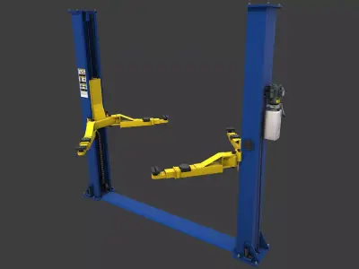 Car Lift Low-poly 3D model