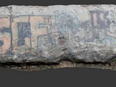 Stone slab Scan model 3D model