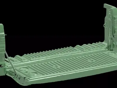 Toyota Hilux AN120 130 Native 3D scan truckbed open 2020 3D model