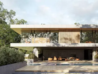  Villa Exterior Model 3D model