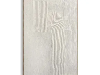 Plaster Two Photo Frame 477 Low-poly 3D model