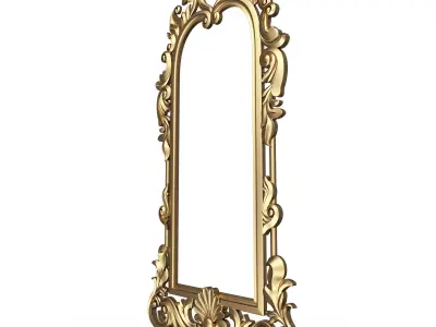 Classic Mirror 06 Low-poly 3D model