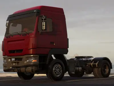 Truck Levo T2580 - Unreal Engine Project Low-poly 3D model