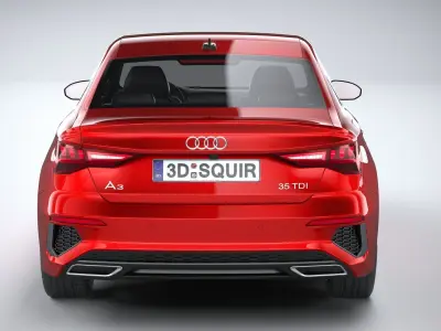 Audi A3 Sedan S-Line 2021 3D model