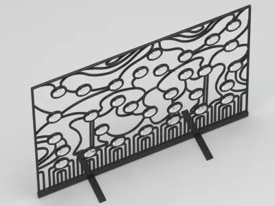 Fireplace Panel 01 3D model