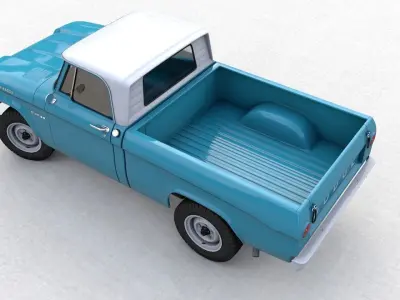 Dodge Power Wagon Single Cab 1964 3D model
