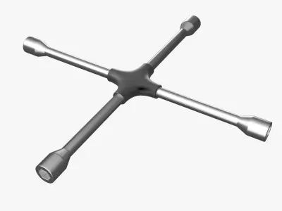 Cross Wheel Spanner 3D model