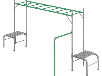 JUNIOR JUNGLE MONKEY BAR MODULE - LIFESPAN KIDS 3D model