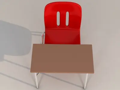 School Chair 3D model