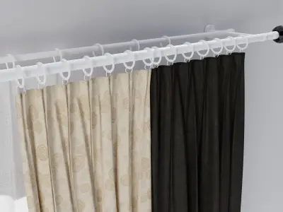 Curtains 01 collection 3 3D model