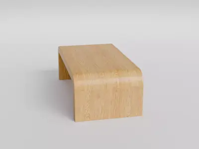 Coffee Table 02 Low-poly 3D model