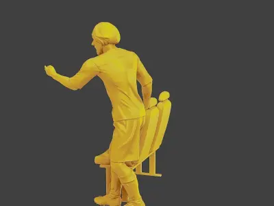 Soccer Player SP 015 3D print model