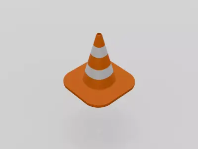 Traffic cone 3D model
