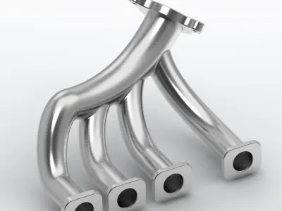 Vehicle Exhaust Manifold 3D print model