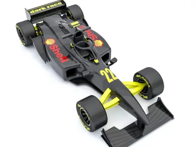 ormula 1 car model 03 Low-poly 3D model