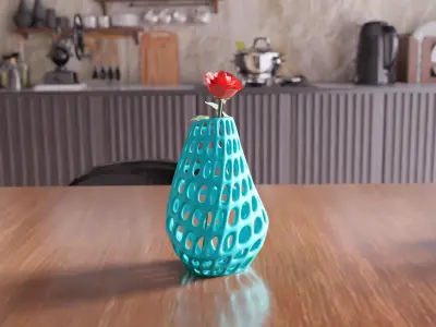 Wireframe Vase - 007 3D print model