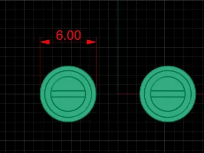 Love Earrings Style 6mm 3D print model